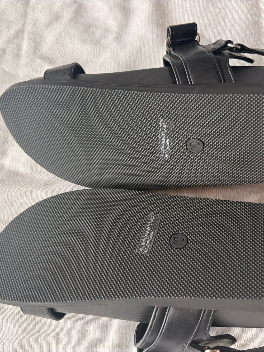 Dolce Vita Black Strappy Buckle Sandals - Picture 4 of 4